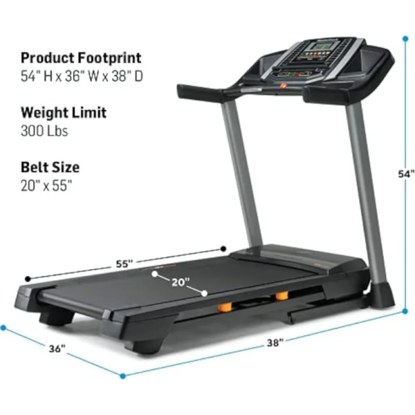 NordicTrack T Series: Expertly Engineered Foldable Treadmill, Perfect ...